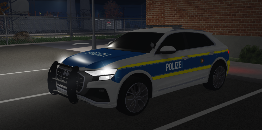 Audi Polizei Streifenwagen